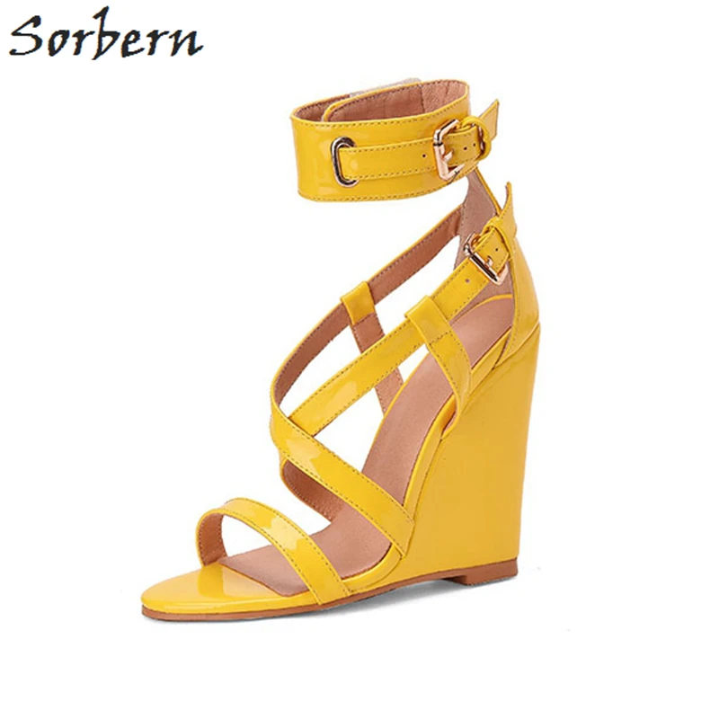 yellow wedges