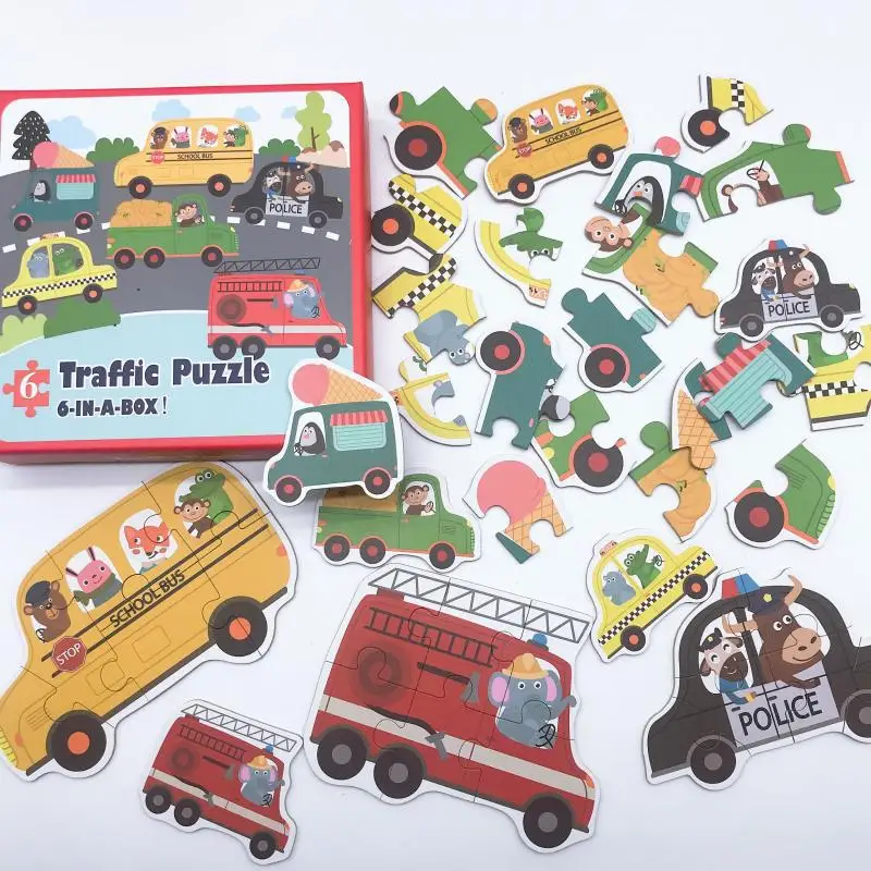 

Educational Toy Large Pieces Children Paper Early Education Non-1-2-3 a Year of Age Baby Girls Animal <14-Year-Old Jigsaw Puzzle