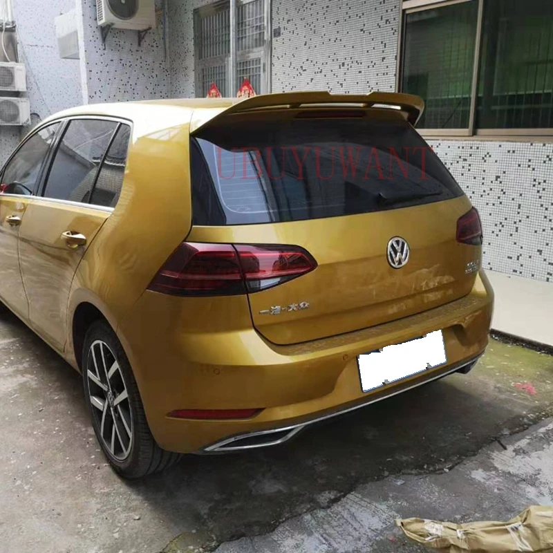 Для Volkswagen GOLF7 MK7- задний спойлер на крышу Высокое качество ABS Материал грунтовка цвет украшение в виде хвостового крыла для GOLF 7