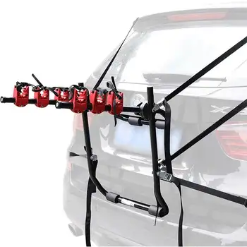 

3-Bike Trunk Mount Racks Cycling Bicycle Stand Quick Installation Rack Storage Carrier Car Racks Quick installation and removal