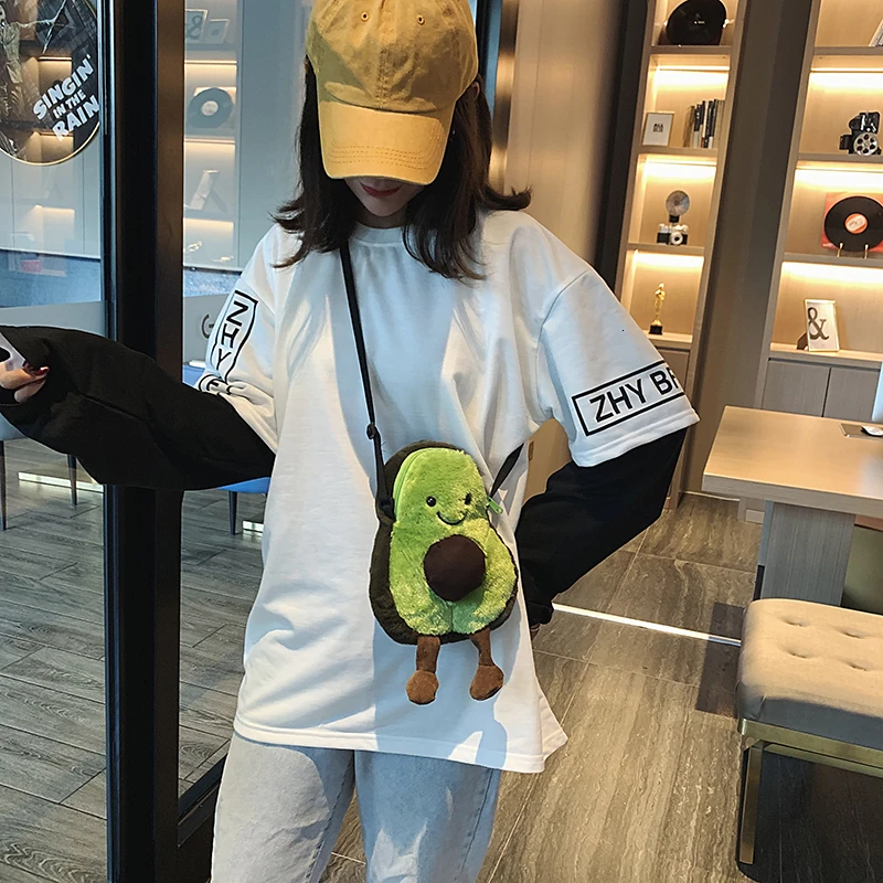 

Small Crossbody Shoulder Bags For Girls 2019 Cute Cartoon Toast Toy Fruit Shape Avocado Wallet Designer Clear Purse And Handbags