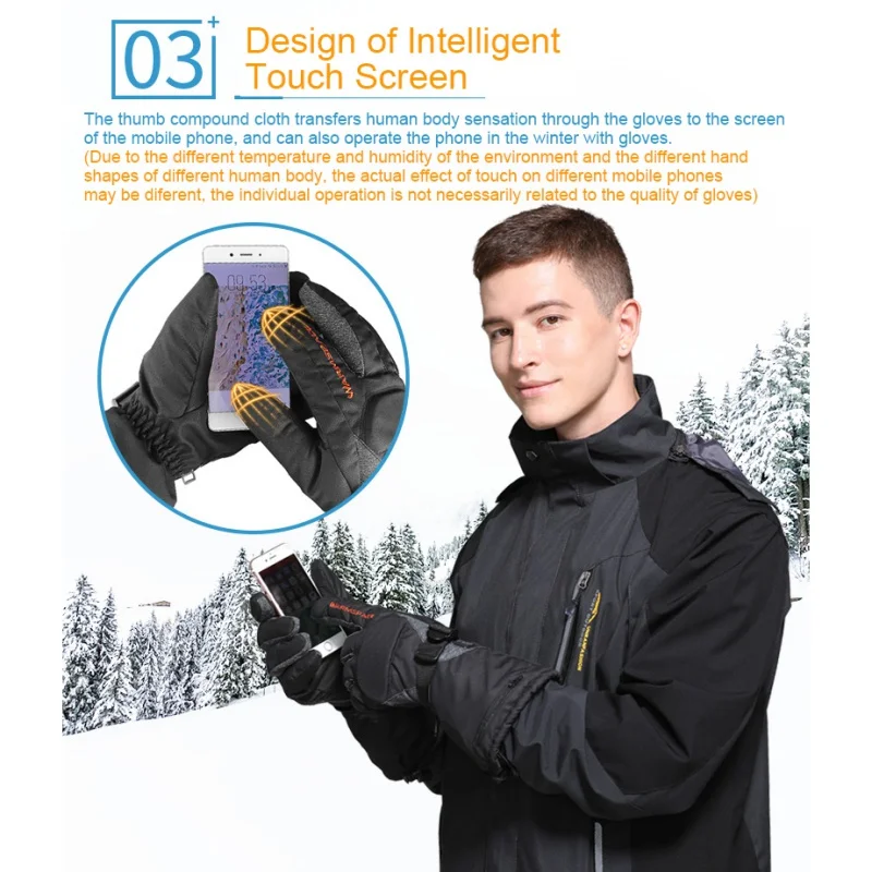 Модернизированные перчатки с подогревом, 4,5 в, электрические перчатки с аккумуляторной батареей, ветрозащитные теплые зимние перчатки с подогревом