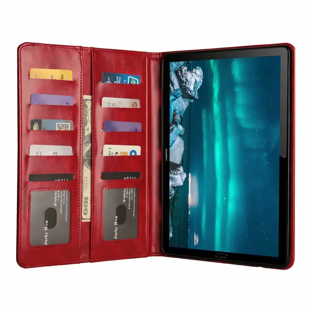 Модный кожаный чехол с карандашом для планшета huawei Mediapad M6 10,8 icnh VRD-AL09 держатель Чехол-подставка чехол+ ручка