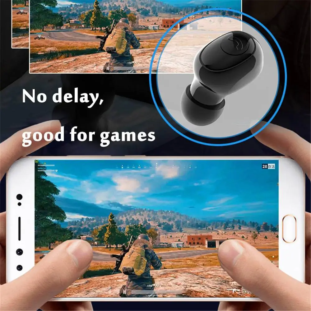 New G6s Bluetooth Headset 8D Stereo Wireless Headphone Mini Wireless earbuds with 3500 mAh Power Headset for iPhone X XR Samsung