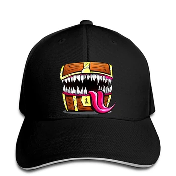 

hip hop Baseball caps Fashion Cool hat Mimic Chest Donjons et Dragons Monster Loot Customized Printed snapback