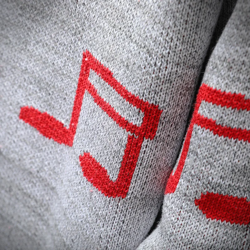 Autumn New Sweater Men's Slim Fashion Print Casual Knit Sweaters Man Sweter Clothes Wild Loose Long-sleeved Pullover Men
