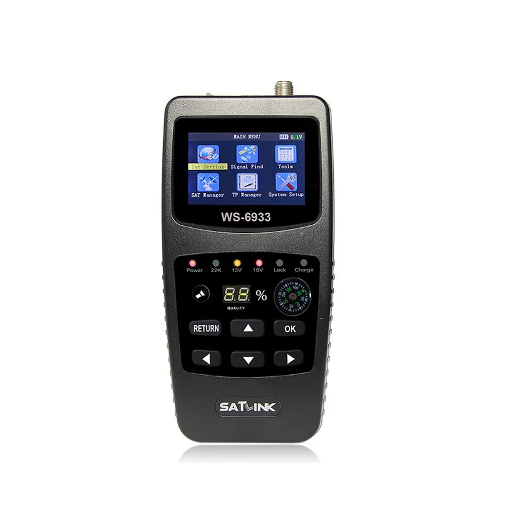 ws6933 Mini Size 2.1 Inch LCD Screen Display Intelligent Accuracy Convenient Signal Strength Measurement Satellite Finder