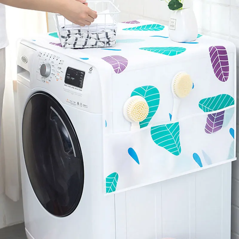 

Dust Proof Cover Colorful Refrigerator Pocket Multipurpose Dust Cloth Home Textile Washing Machine Cover Household Home Storage