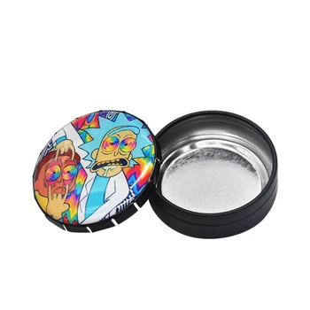 

Rick And Morty Herb/Tobacco Box Container Storage Stash Jar 25 ML Herb Storage Case Cigarette Case Round Tin Click Clack