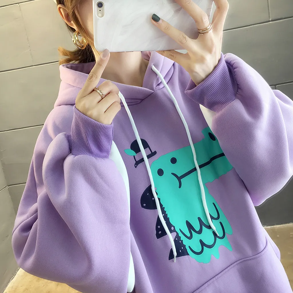 Милые кроличьи уши желтые толстовки kawaii harajuku мультфильм печати Толстовка пуловер Топы женские корейский стиль sudaderas para
