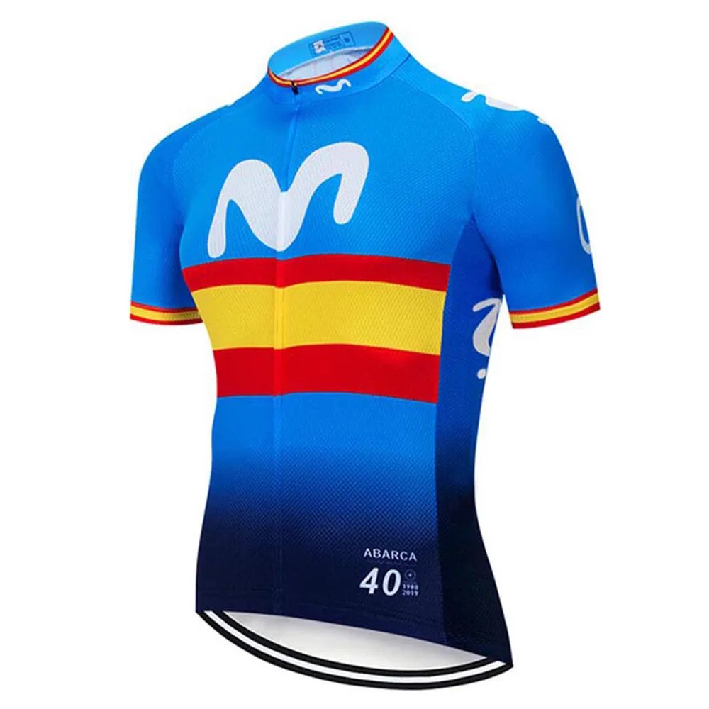 Movistar Pro team, летние майки, велосипедная рубашка, Мужская велосипедная футболка, Ropa Ciclismo, Bicicleta, спортивная одежда, дышащая, Майо, Ciclismo