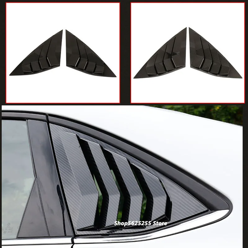 

for Volkswagen VW Jetta MK7 2019 2020 2021 Accessories Chrome Rear Window Spoiler Side Cover Tail Triangle Trim Car Sticker