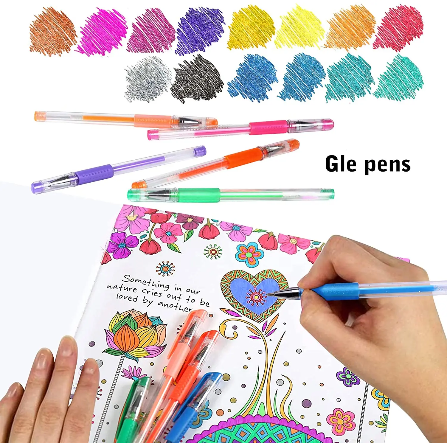 Pack Gel pens Set 120 Colored Gel Pen with 120 Refills Fine Tip