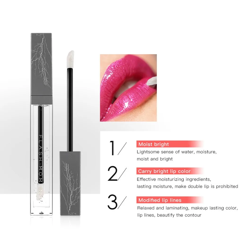 

2PC Womens Lip Big Lips Transparent Lipstick Makeup Moisturizing Extreme Lip Gloss Lipstick Sexy Red Lip Women Fashion Lipstick