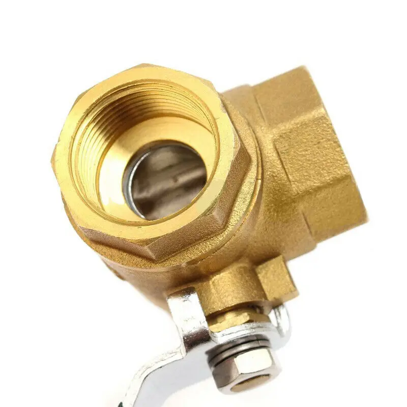 Новый 1/4 'Ɖ/8'' 1/2 'Ɖ/4 ''Brass шаровой клапан с фиксированным 3 Way полный L/T
