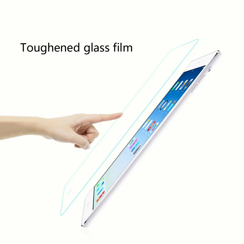 Противоударный защитный чехол для iPad 9,7 /Pro 9,7 подставка силиконовая Обложка для iPad Air 2 Чехол 5 6 5th 6th поколения - Цвет: Glass Film