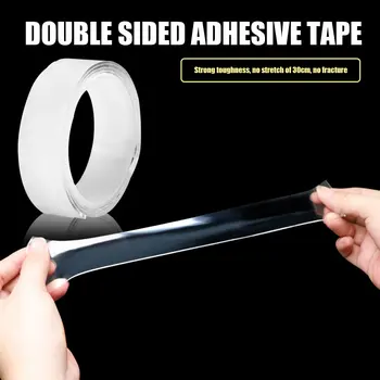 

Nano PU Double Sided Adhesive Tapes Convenient Practical User-friendly Design Transparent No Trace Reusable Tapes