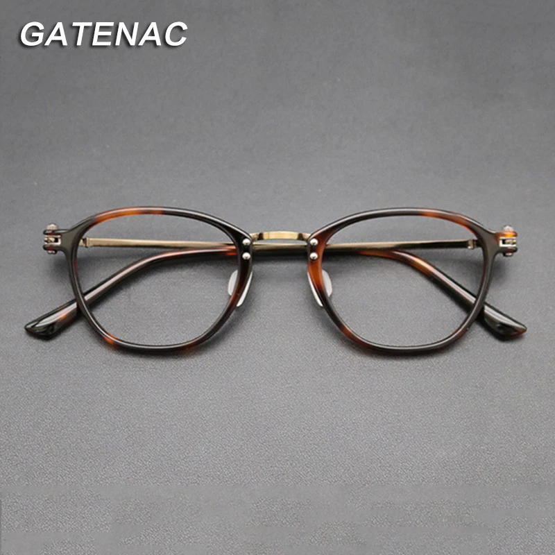 Titanium Eyeglasses Frame Acetate Eyeglasses Frame Titanium Myopia