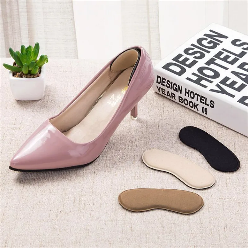 

5Pair Shoes Insoles Insert Heels Protector Anti Slip Foot Care Pads Comfort Heel Liners Cushion Pad Invisible Heel Foot Patch