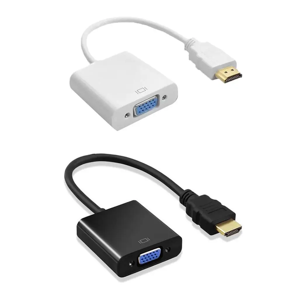Переходник с HDMI на VGA для подключения порта ПК ноутбука приставки Smart TV других
