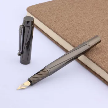 

DIKAWEN culture Office gift metal Black titanium Gun gray fountain pen