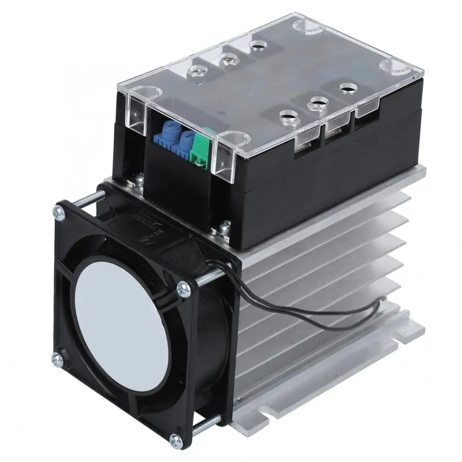 SSR-40WA-R1 1.5kW Soft Start Motor Controller Water Pump Vehicle Single Phase 2-Phase Board Module With Radiator | Обустройство дома
