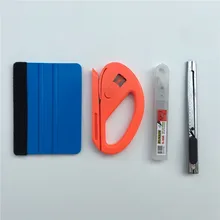 4 шт./лот, набор инструментов для нанесения обертывания автомобиля, войлочный скребок, скребок, резак, нож, автомобильная наклейка, наклейка на стену, стеклянная пленка, инструменты