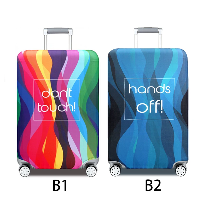 JULY'S SONG Thicken Suitcase Cover For 18-32Inch Suitcase Luggage Protective Cover Travel Trolley Elastic Luggage Cover