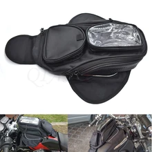 Новая водонепроницаемая сумка для моторного бака, черная сумка для топливного бака, магнитная велосипедная седельная сумка, сумка на одно плечо, мотоциклетный рюкзак