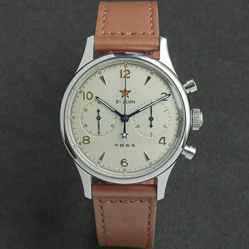 Men's Sport Watches Sapphire Mechanical Military Watch for Men Pilot Mens Chronograph Seagull 1963 st1901 Movement Watch Luxury