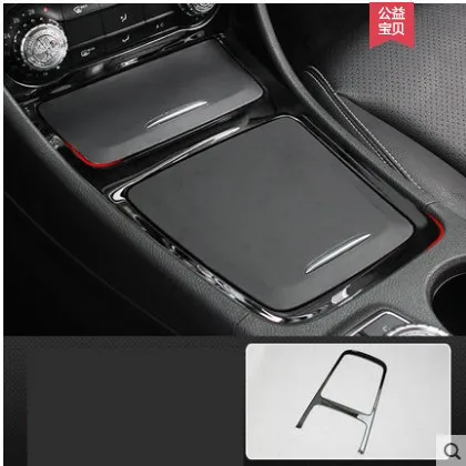 Автомобильный аксессуар для Mercedes Benz A/GLA/CLA Class 200 220 260 W176 A180 3D хромированная центральная консоль панель отделка наклейка украшение - Название цвета: E