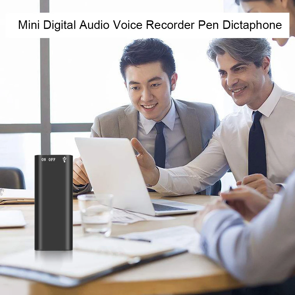 Mini grabadora Digital activada, 8G dictáfono, reproductor de música MP3 estéreo, 3 en 1, 8GB, almacenamiento de memoria, unidad de disco Flash USB