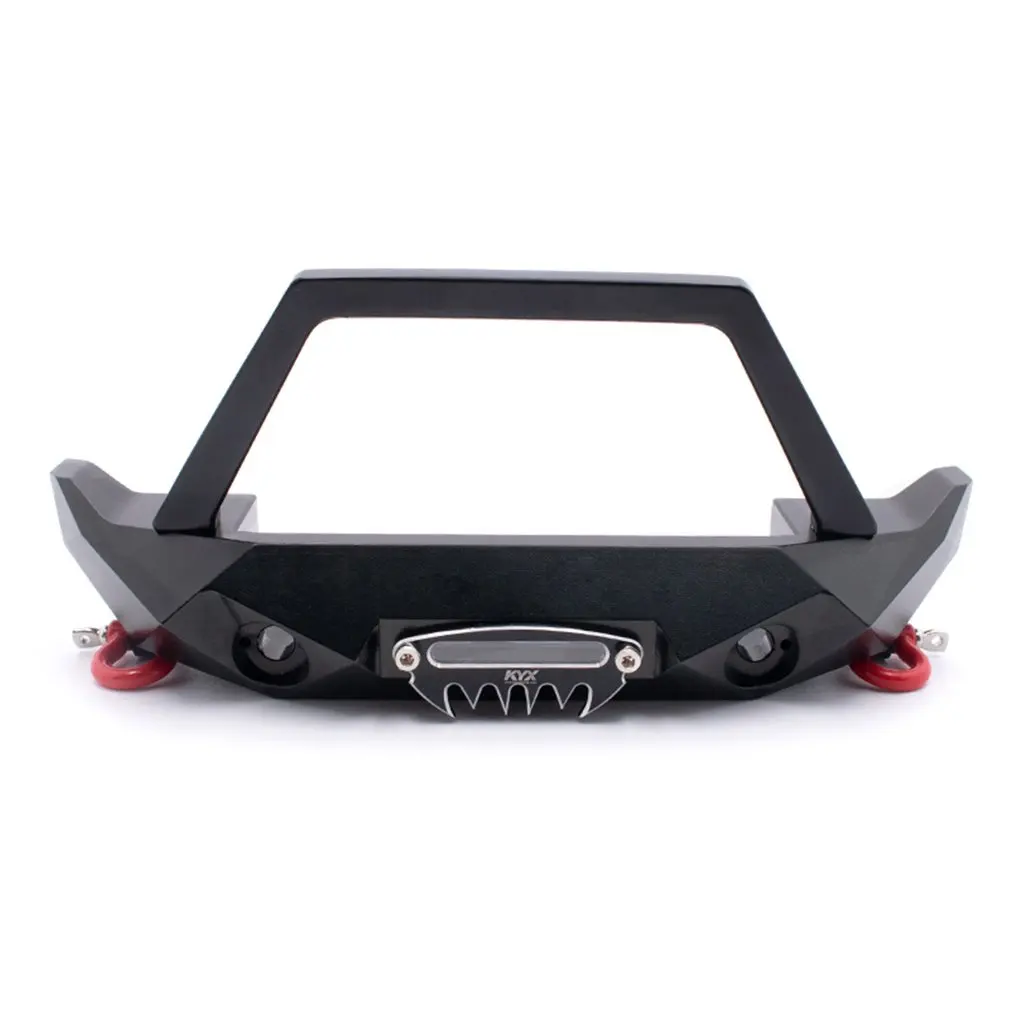 KYX Racing CNC сплав переднего бампера анти-столкновения Запчасти для модификации для 1/10 Wrangler RC Гусеничный автомобиль аксессуары