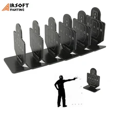 

6pcs/Set Airsoft Hunting Shooting Target Metal Tactical Archery Kit Outdoor AEG GBB Trigger Time Practice BB Pellet Practice