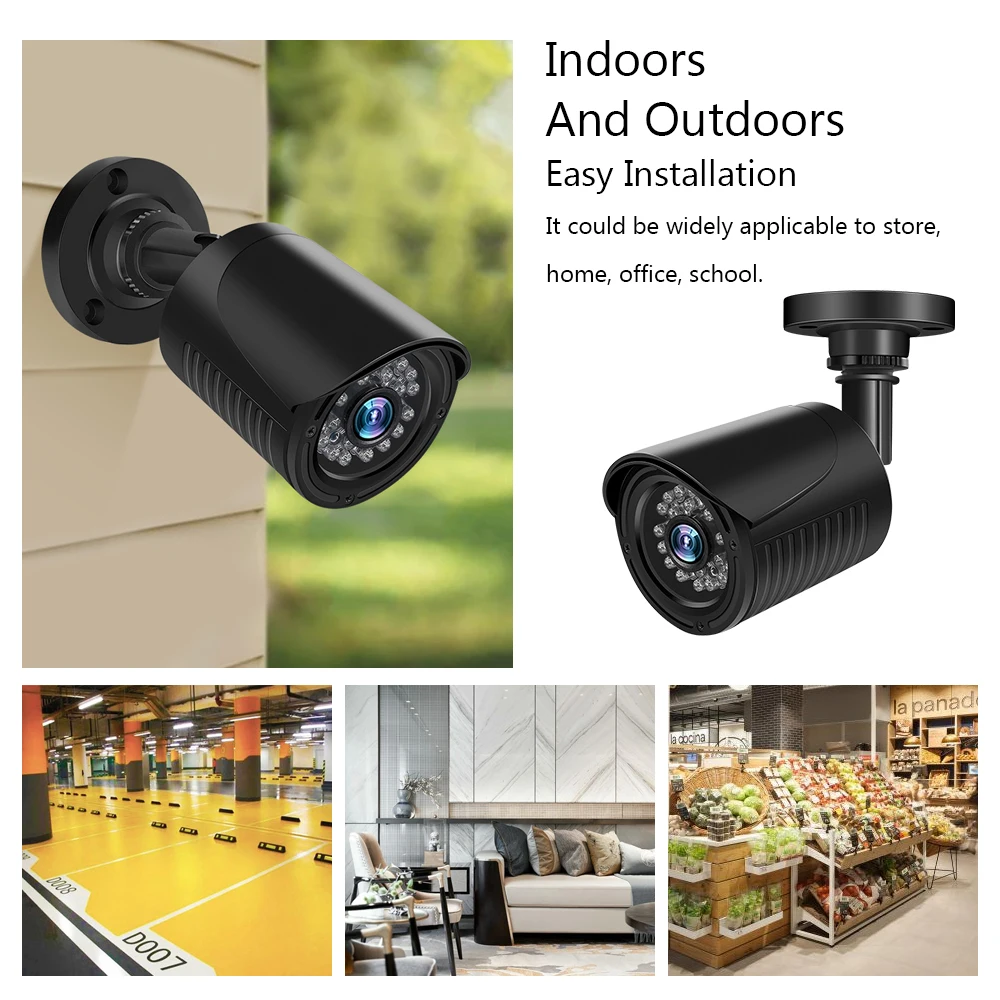 CVI TVI NVR HVR AHD 5-в-1 DVR 8CH CCTV Регистраторы+ 4 шт. видео, для наблюдения, безопасности, Камера видеонаблюдения Системы набор на открытом воздухе