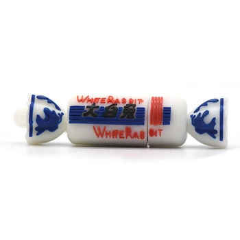

White Rabbit Candy Pen Drive 32GB 16GB 8GB 4GB Cartoon Sweet Usb Flash Drive Sweety Memory Stick Sweetmeat U Stick Gift pendrive