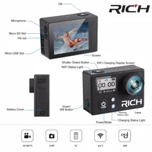 4K Wifi Экшн-камера 16MP 170D Sport DV 40M Go Водонепроницаемая профессиональная камера для экстремальных видов спорта, видео, велосипедная камера на шлем, Автомобильная камера Dvr