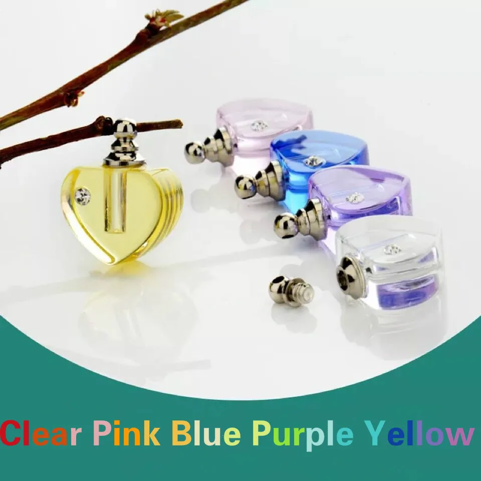 5 смешанных цветов хрустальные флаконы с винтовой крышкой для эфирных духов