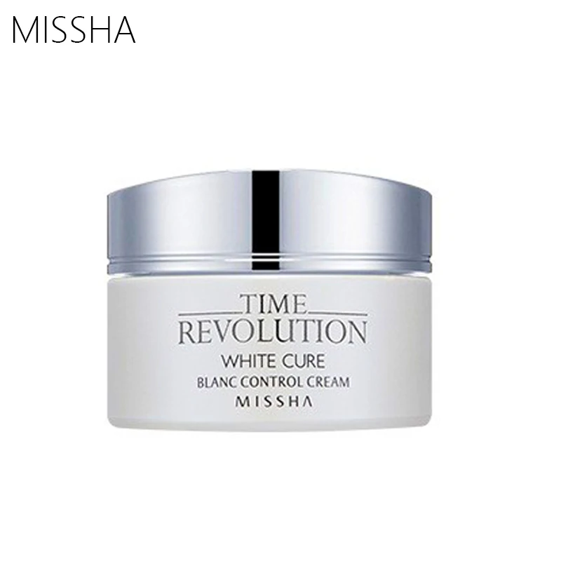 MISSHA Time Revolution White Cure Blanc Control Cream 50g Korea Cosmetics Whitening Face Moisturizing Skin Care voox dd skin whitening care cream 100ml helping skin in short time