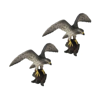 

2Pcs Realistic Peregrine Falcon PVC Animal Bird Model Figurine Action Figures Playset Kids Educational Toy Collectibles
