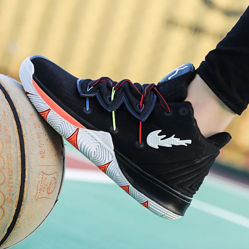 Мужские баскетбольные кроссовки Uptempo Kyrie 5, кроссовки в стиле ретро, 11, обувь для мальчиков, 1 светильник, спортивная обувь, Lebron, обувь большого размера