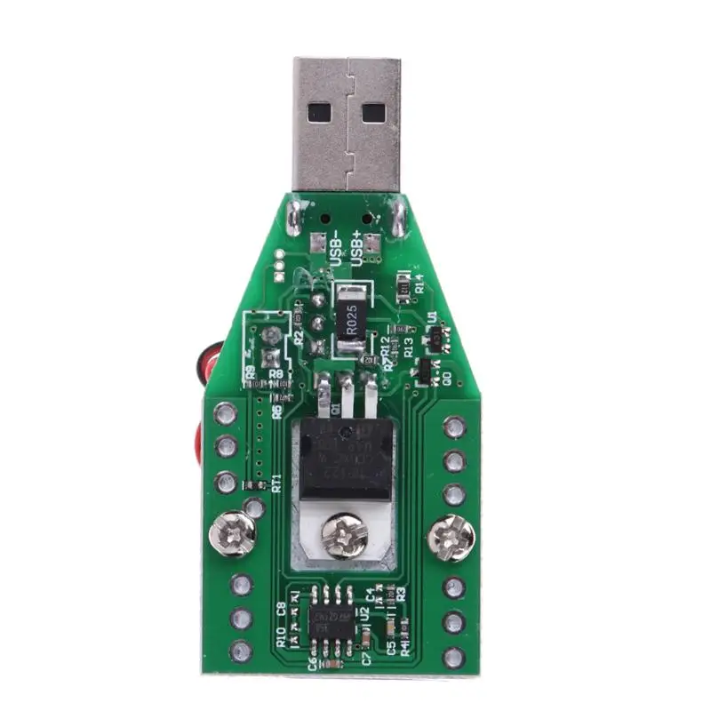 15 Вт DC 3,7 В-13 в электронный нагрузочный резистор USB ток Тесты er разрядки Батарея Тесты Ёмкость Тесты er вентилятор Регулируемый Текущий Модуль
