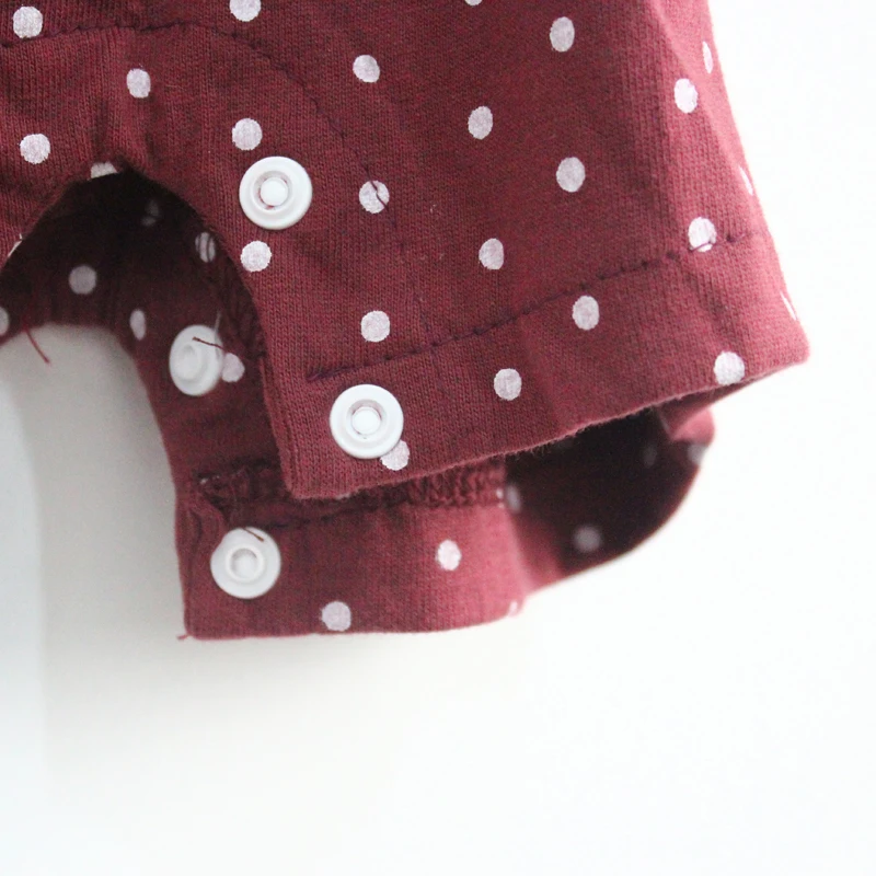 Mudkingdom детский комбинезон бордовый платья в белый горошек для девочек, комплект из 2 предметов, Одежда для новорожденных одежда для малышей