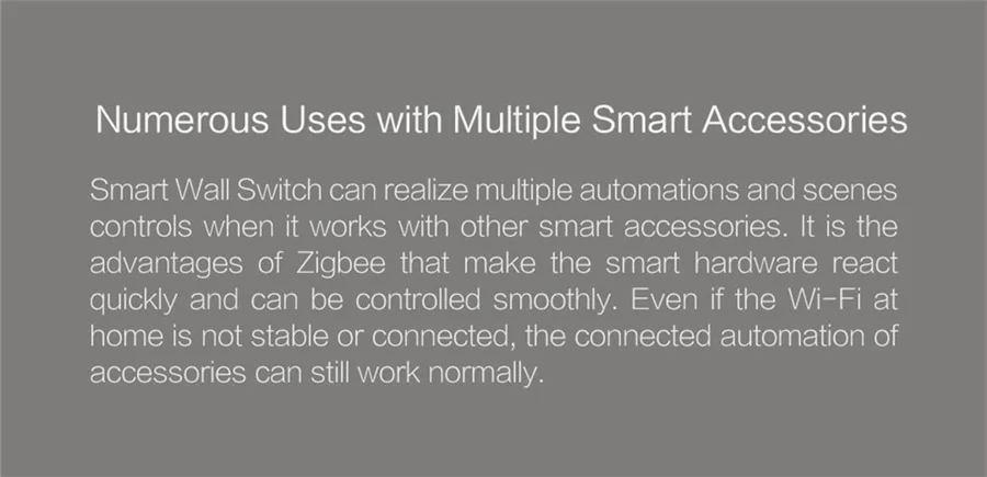 Smart Switch D1 Zigbee Wireless Light Switch 3 Button Key with Neutral Voice Con