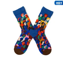 Осень-зима модные средней длинны, без пятки, Для мужчин короткие хлопковые носки Для женщин решетки короткие носки впитывающие пот, дышащие чулки