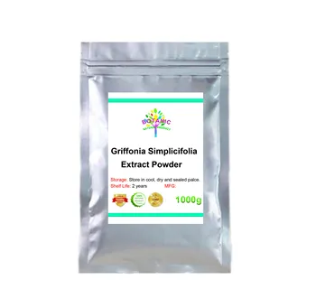 

100-1000g 5-hydroxytryptophan pure, 5-HTP extract powder, Ghana seed extract powder, depression inhibition, sleep improvement