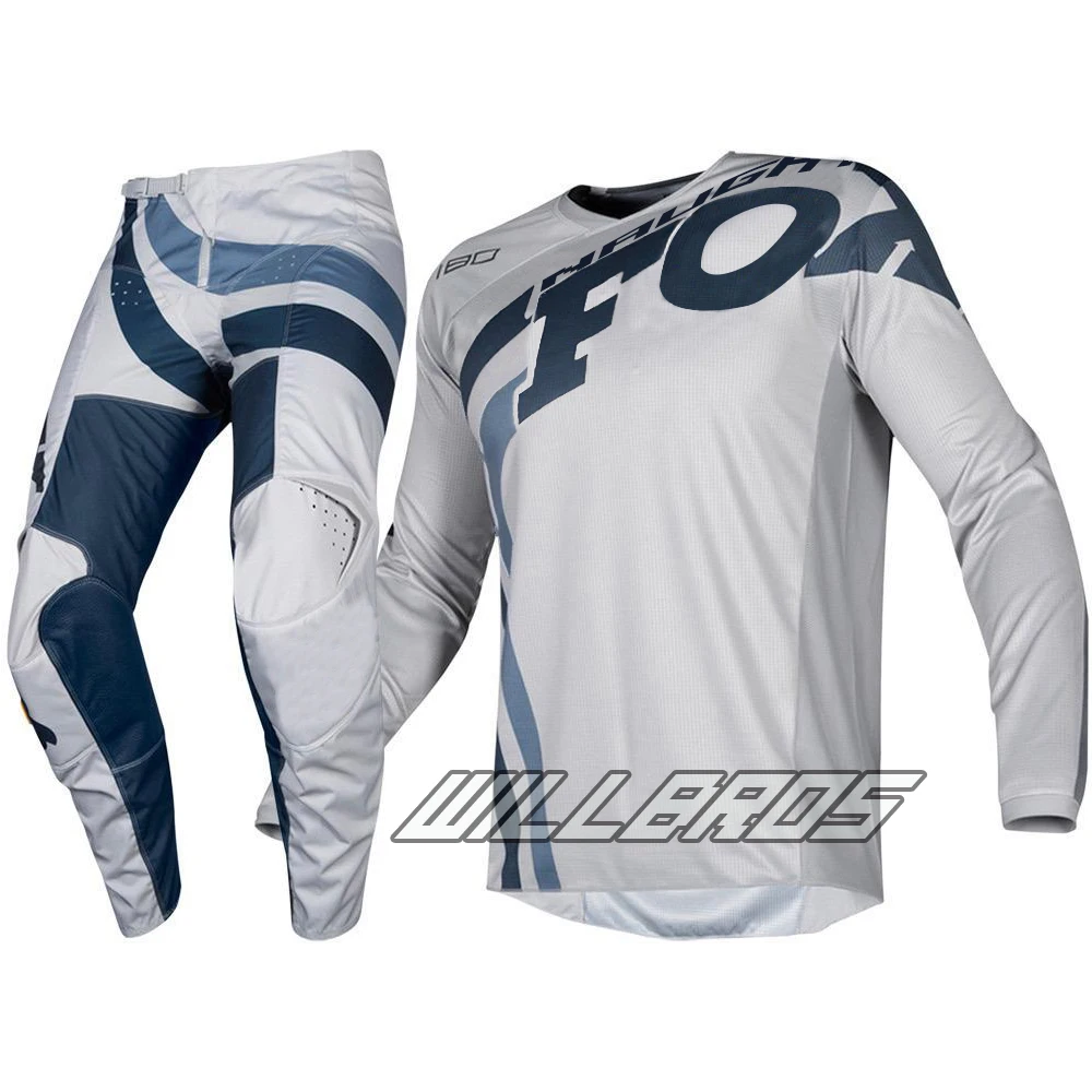 

2019 MX 180 Cota Jersey & Pant Combo Motorcycle ATV Bike Riding Adult Grey Navy Gear Kit