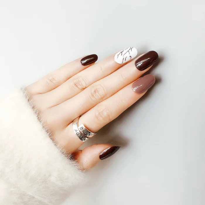 Nail Art Наклейки, декоративный элемент для рукоделия наклейки для маникюра Мрамор шаблон для Для женщин Леди невесты OR88