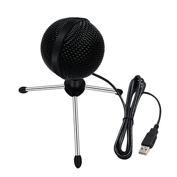 

360 Degrees Pickup Condenser Microphone For Computer Laptop USB Desktop Conference Microphone For Recording Braodcasting Singing
