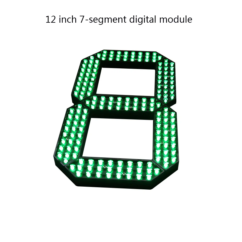 12 Inch 7-Segments LED Display Number Module,LED Price/Time/Temperature/Score,Outdoor Highlight Waterproof Digital Module